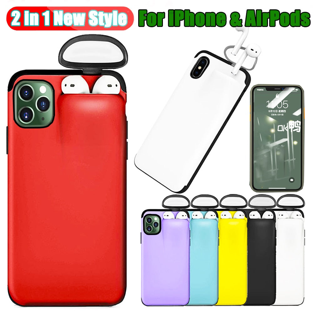 2 in 1 AirPod iPhone Case - UpbeatCase